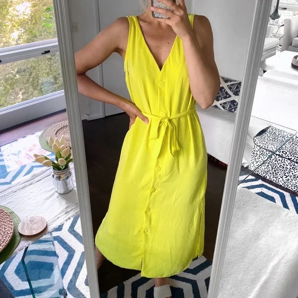 Maxi Dress Primark Neon Dress Primark Dresses Primark Neon Yellow Belted  Summer Maxi Dress! Color: Yellow